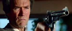 Clint Eastwood in "Dirty Harry"